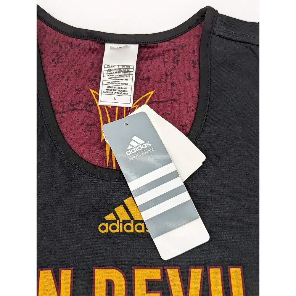 Adidas Arizona State Sun Devils Custom Basketball Jersey Reversible Size Large